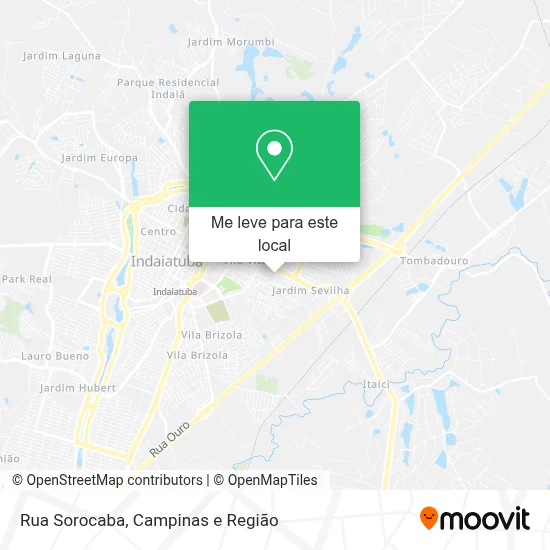Rua Sorocaba mapa