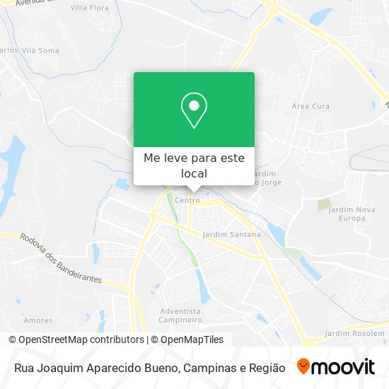 Rua Joaquim Aparecido Bueno mapa