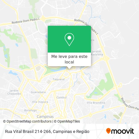 Rua Vital Brasil 214-266 mapa