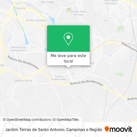 Jardim Terras de Santo Antonio mapa