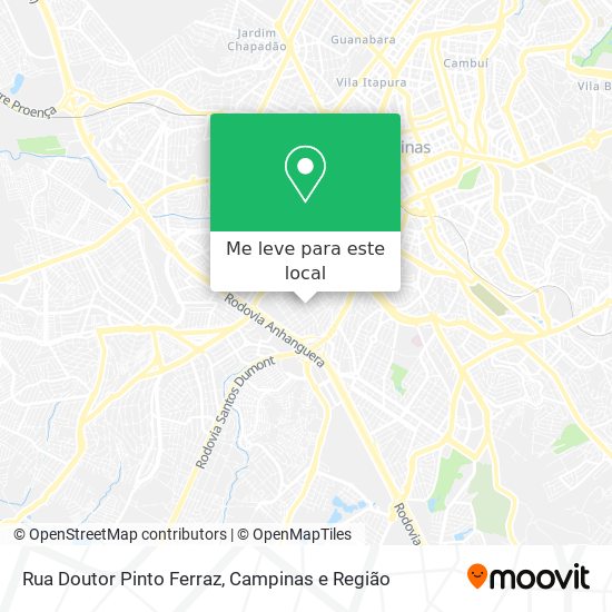 Rua Doutor Pinto Ferraz mapa