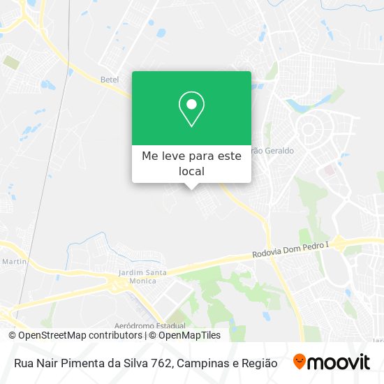 Rua Nair Pimenta da Silva 762 mapa