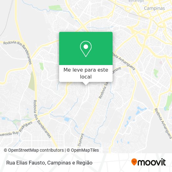 Rua Elías Fausto mapa