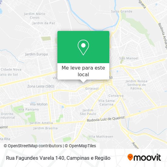 Rua Fagundes Varela 140 mapa