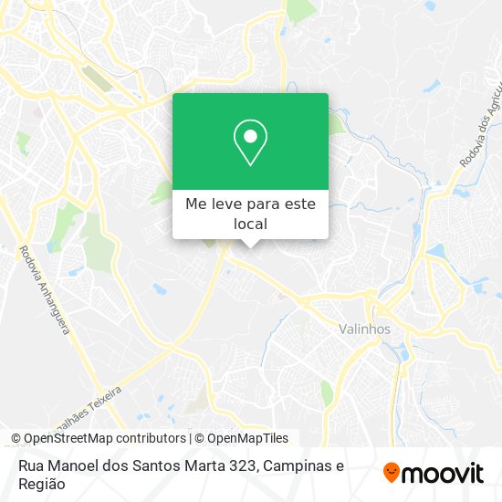 Rua Manoel dos Santos Marta 323 mapa