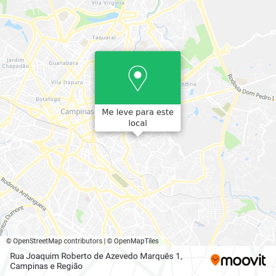 Rua Joaquim Roberto de Azevedo Marquês 1 mapa