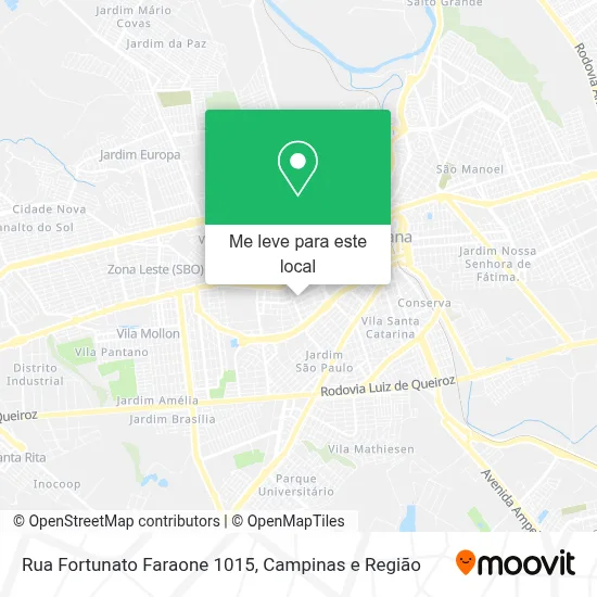 Rua Fortunato Faraone 1015 mapa
