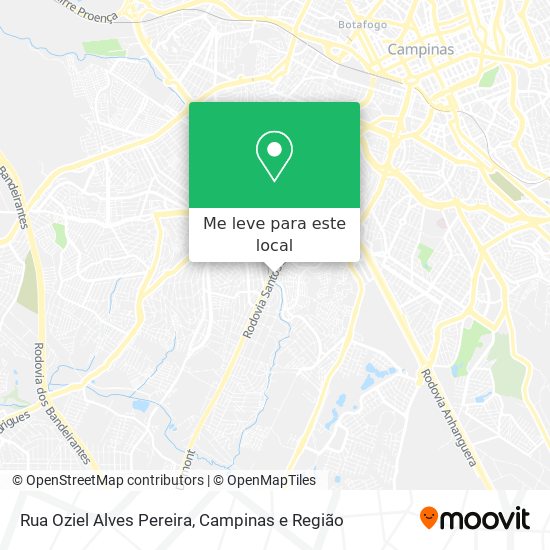 Rua Oziel Alves Pereira mapa