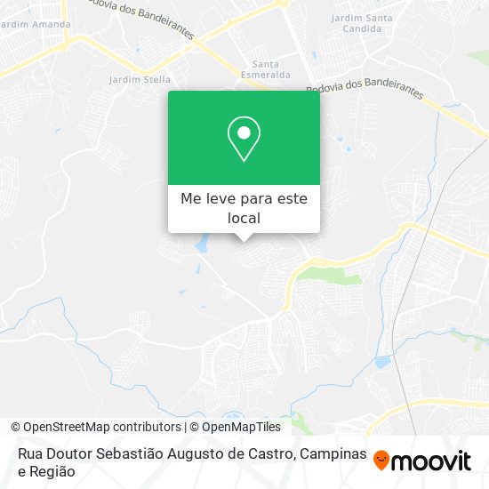 Rua Doutor Sebastião Augusto de Castro mapa