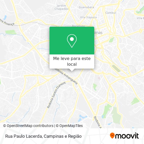 Rua Paulo Lacerda mapa