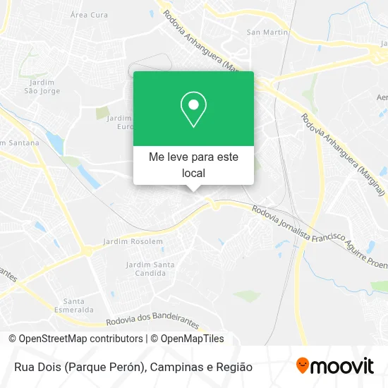 Rua Dois (Parque Perón) mapa