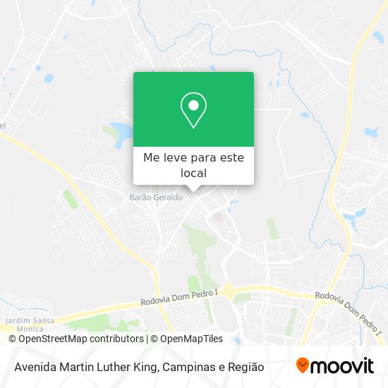 Avenida Martin Luther King mapa
