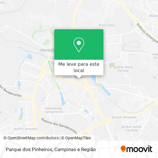 Parque dos Pinheiros mapa