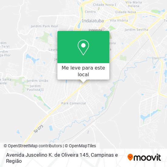 Avenida Juscelino K. de Oliveira 145 mapa