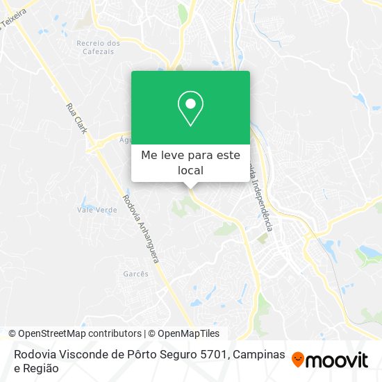 Rodovia Visconde de Pôrto Seguro 5701 mapa