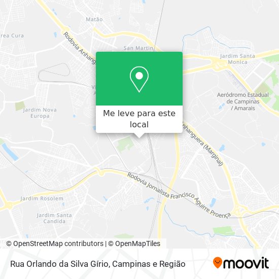 Rua Orlando da Silva Gírio mapa