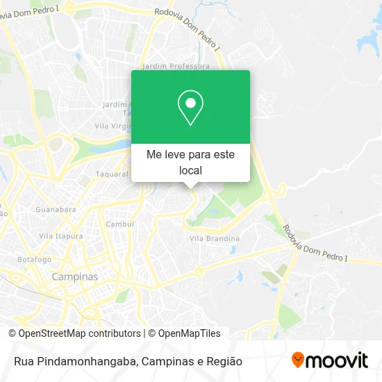 Rua Pindamonhangaba mapa
