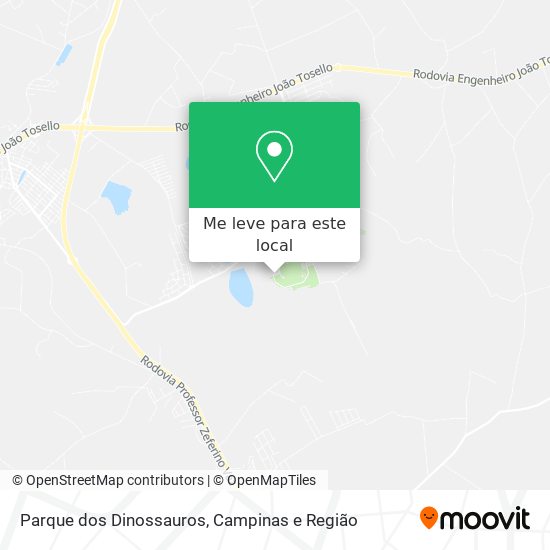 Parque dos Dinossauros mapa