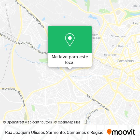 Rua Joaquim Ulisses Sarmento mapa