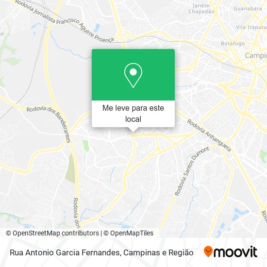 Rua Antonio Garcia Fernandes mapa