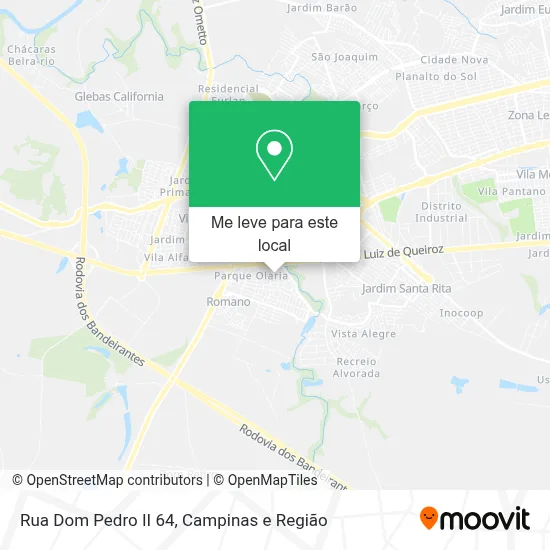 Rua Dom Pedro II 64 mapa