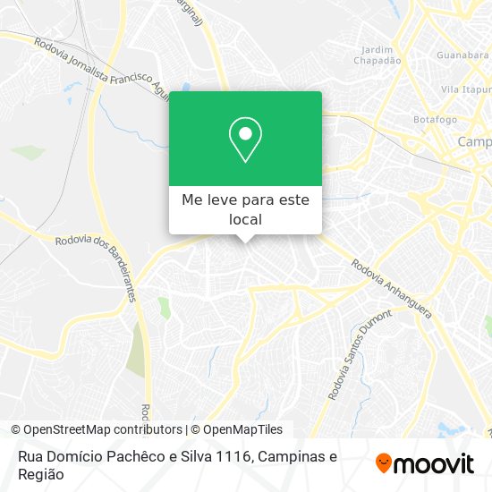Rua Domício Pachêco e Silva 1116 mapa