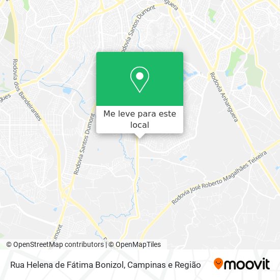 Rua Helena de Fátima Bonizol mapa