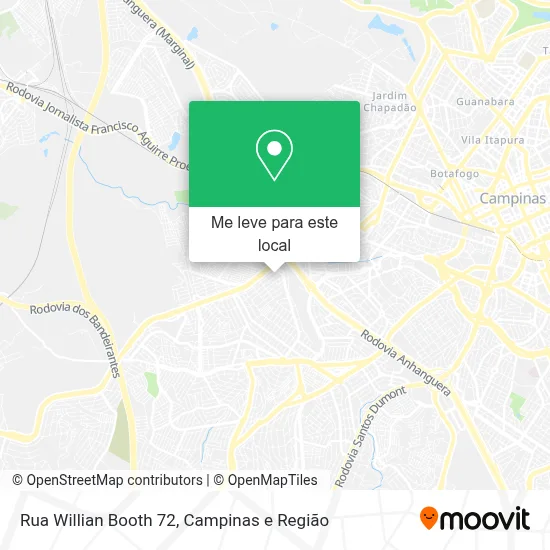 Rua Willian Booth 72 mapa