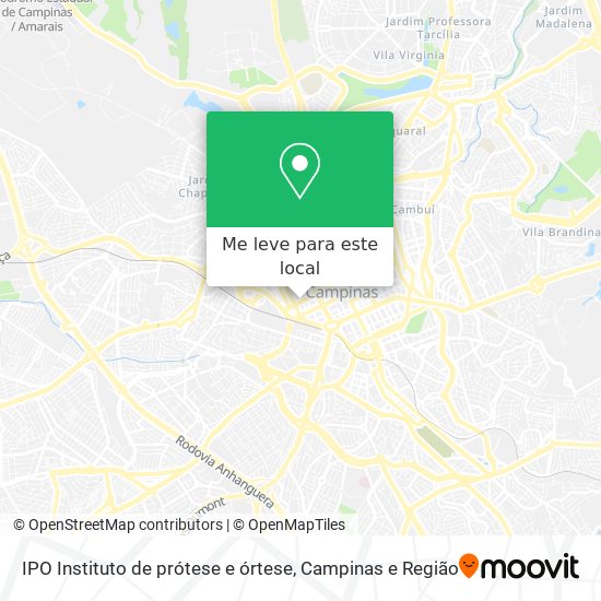 IPO Instituto de prótese e órtese mapa