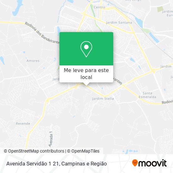 Avenida Servidão 1 21 mapa