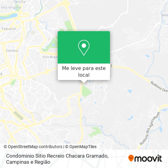 Condominio Sitio Recreio Chacara Gramado mapa