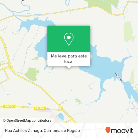 Rua Achiles Zanaga mapa