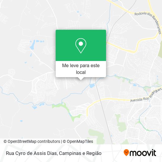 Rua Cyro de Assis Dias mapa