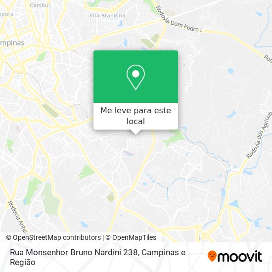 Rua Monsenhor Bruno Nardini 238 mapa