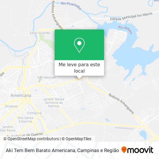 Aki Tem Bem Barato Americana mapa