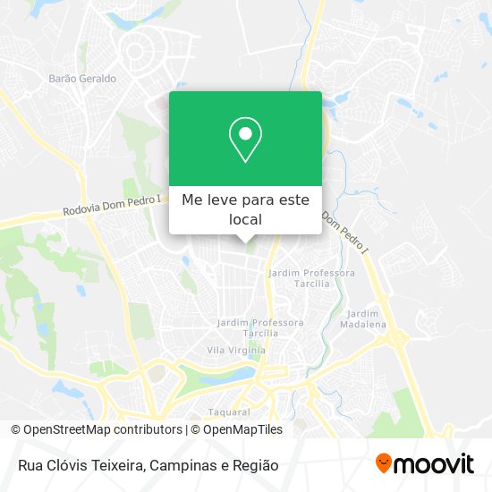 Rua Clóvis Teixeira mapa
