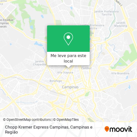 Chopp Kremer Express Campinas mapa