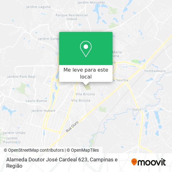 Alameda Doutor José Cardeal 623 mapa
