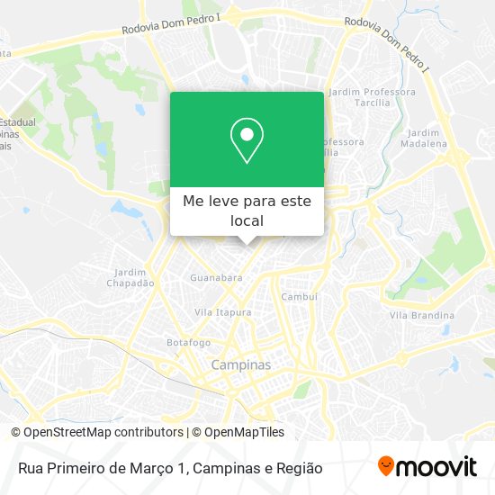 Rua Primeiro de Março 1 mapa