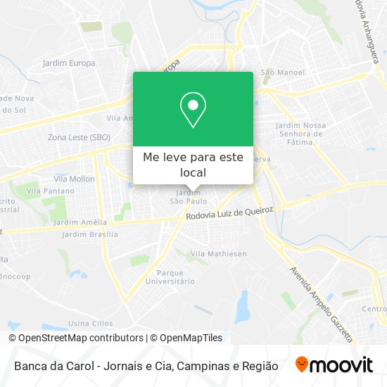 Banca da Carol - Jornais e Cia mapa
