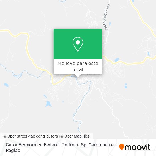 Caixa Economica Federal, Pedreira Sp mapa