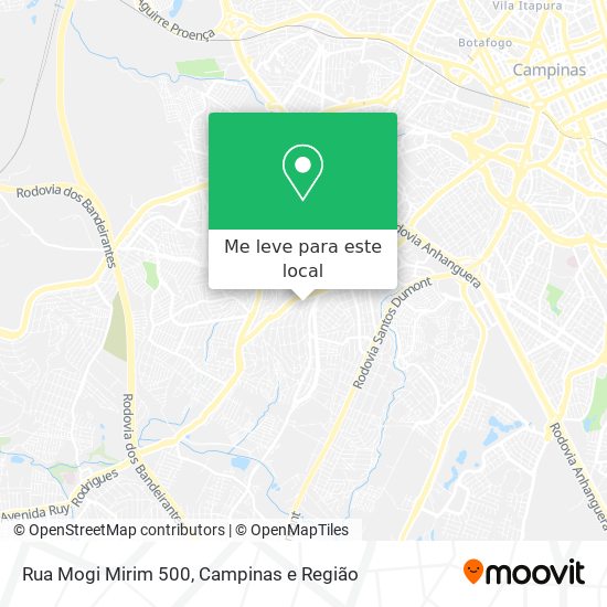 Rua Mogi Mirim 500 mapa