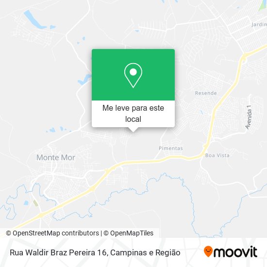 Rua Waldir Braz Pereira 16 mapa