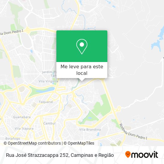 Rua José Strazzacappa 252 mapa