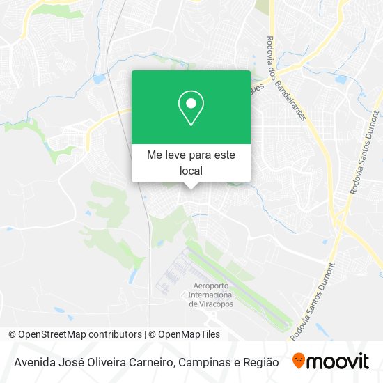 Avenida José Oliveira Carneiro mapa