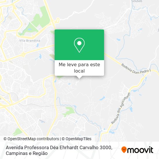 Avenida Professora Déa Ehrhardt Carvalho 3000 mapa