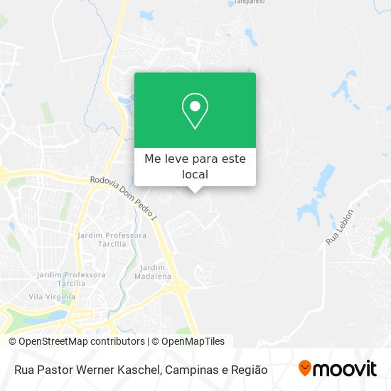 Rua Pastor Werner Kaschel mapa