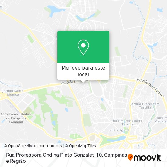Rua Professora Ondina Pinto Gonzales 10 mapa