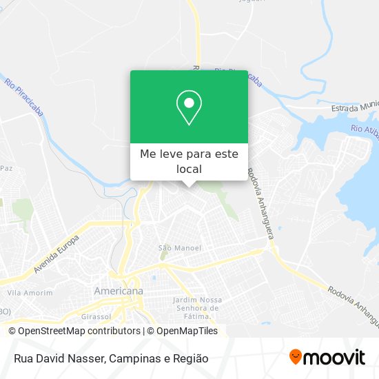 Rua David Nasser mapa