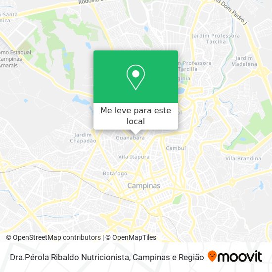 Dra.Pérola Ribaldo Nutricionista mapa
